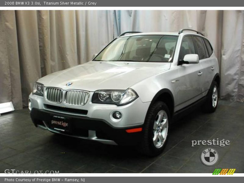 Titanium Silver Metallic / Grey 2008 BMW X3 3.0si