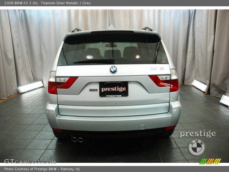 Titanium Silver Metallic / Grey 2008 BMW X3 3.0si