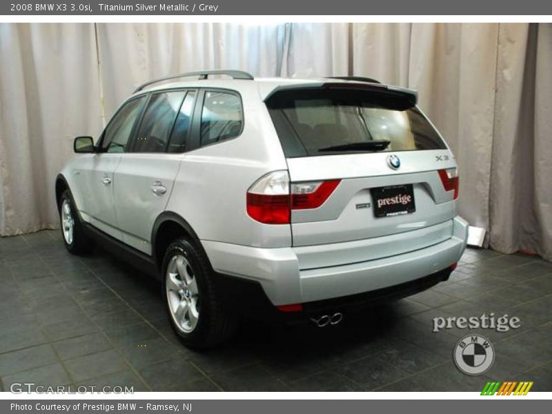 Titanium Silver Metallic / Grey 2008 BMW X3 3.0si