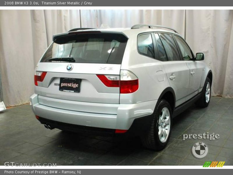 Titanium Silver Metallic / Grey 2008 BMW X3 3.0si