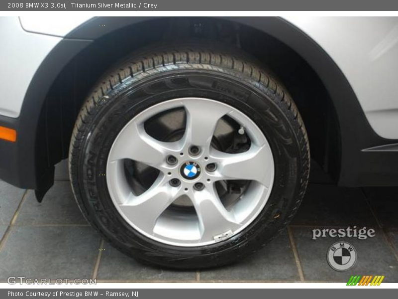 Titanium Silver Metallic / Grey 2008 BMW X3 3.0si