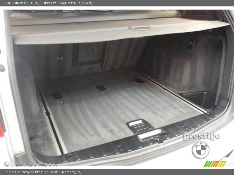 Titanium Silver Metallic / Grey 2008 BMW X3 3.0si