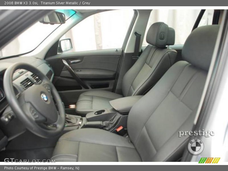 Titanium Silver Metallic / Grey 2008 BMW X3 3.0si