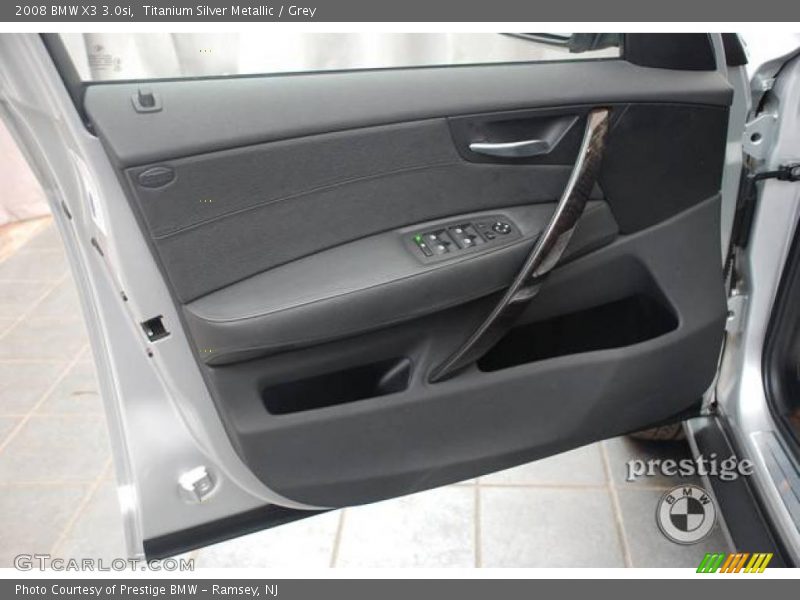 Titanium Silver Metallic / Grey 2008 BMW X3 3.0si