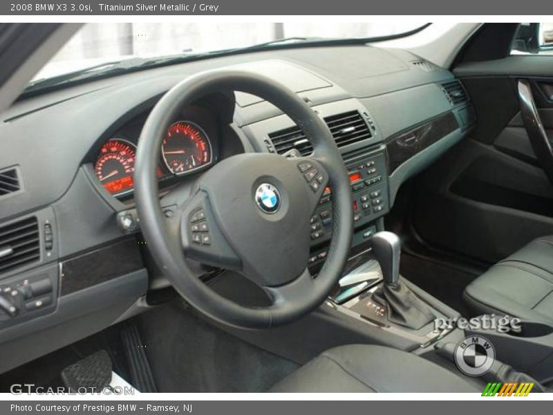 Titanium Silver Metallic / Grey 2008 BMW X3 3.0si