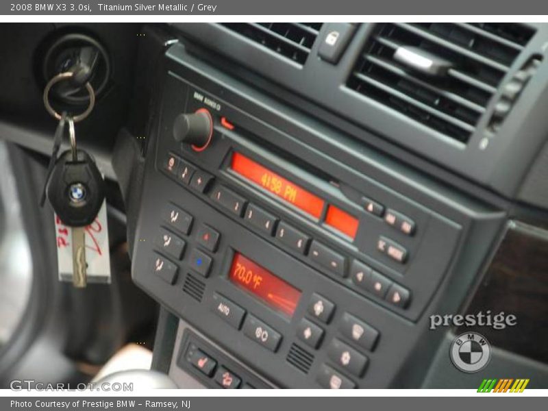 Titanium Silver Metallic / Grey 2008 BMW X3 3.0si