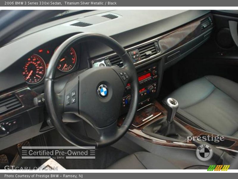 Titanium Silver Metallic / Black 2006 BMW 3 Series 330xi Sedan