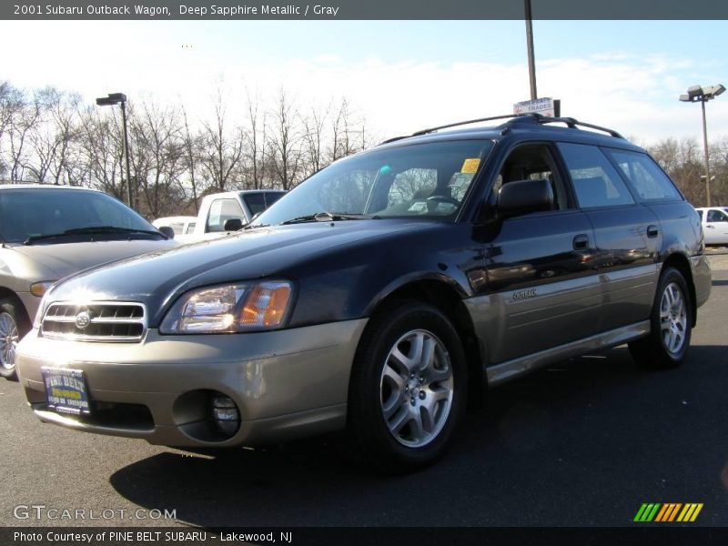 Deep Sapphire Metallic / Gray 2001 Subaru Outback Wagon