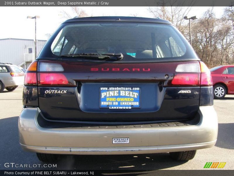 Deep Sapphire Metallic / Gray 2001 Subaru Outback Wagon