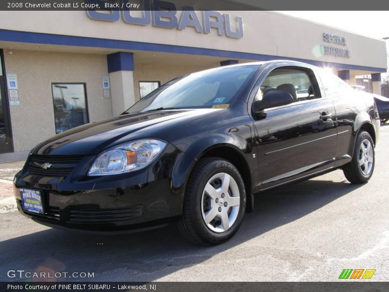 Black / Gray 2008 Chevrolet Cobalt LS Coupe