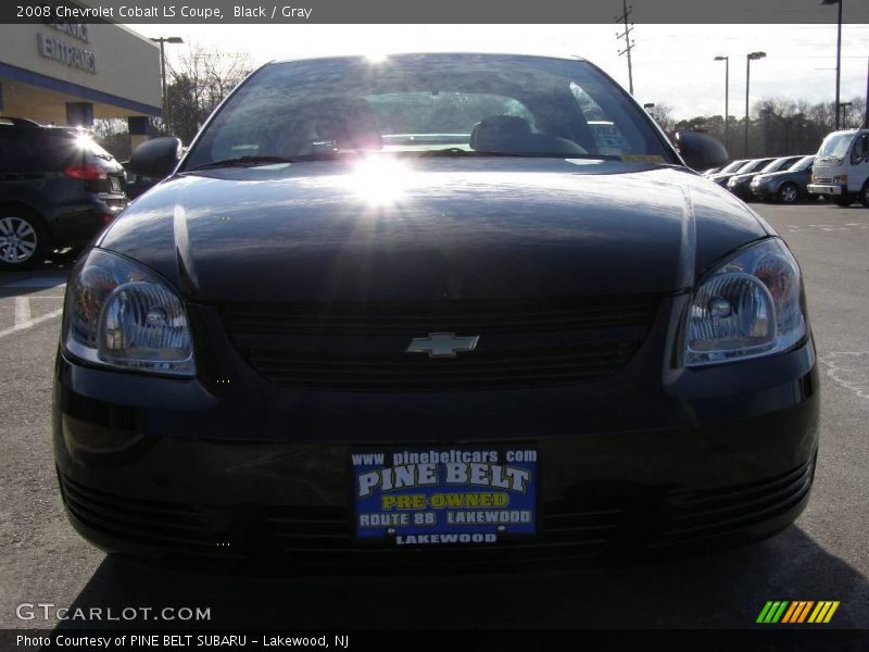 Black / Gray 2008 Chevrolet Cobalt LS Coupe