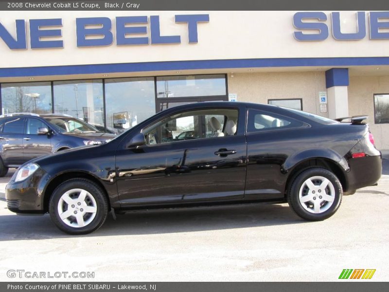 Black / Gray 2008 Chevrolet Cobalt LS Coupe