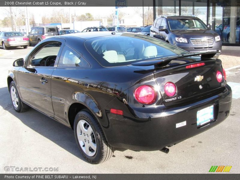 Black / Gray 2008 Chevrolet Cobalt LS Coupe
