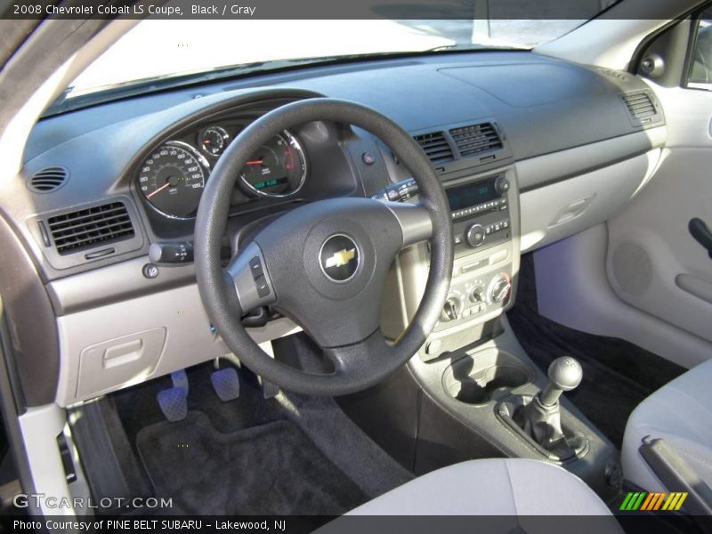 Black / Gray 2008 Chevrolet Cobalt LS Coupe