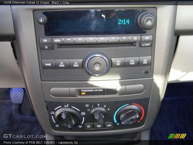 Black / Gray 2008 Chevrolet Cobalt LS Coupe