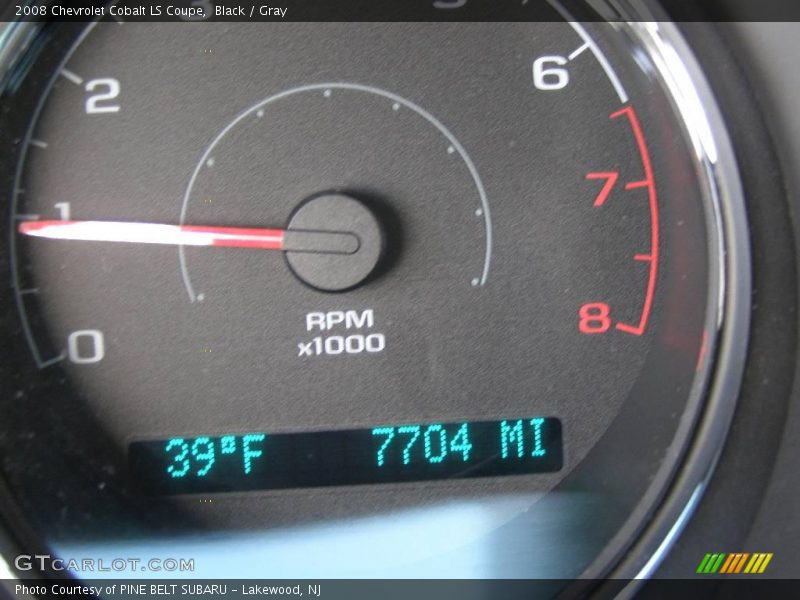 Black / Gray 2008 Chevrolet Cobalt LS Coupe