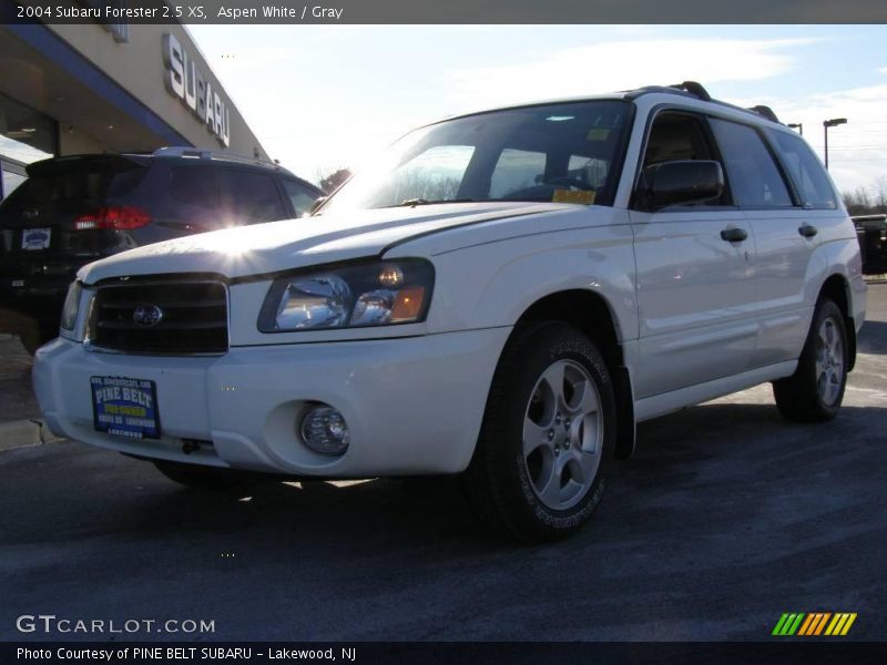 Aspen White / Gray 2004 Subaru Forester 2.5 XS