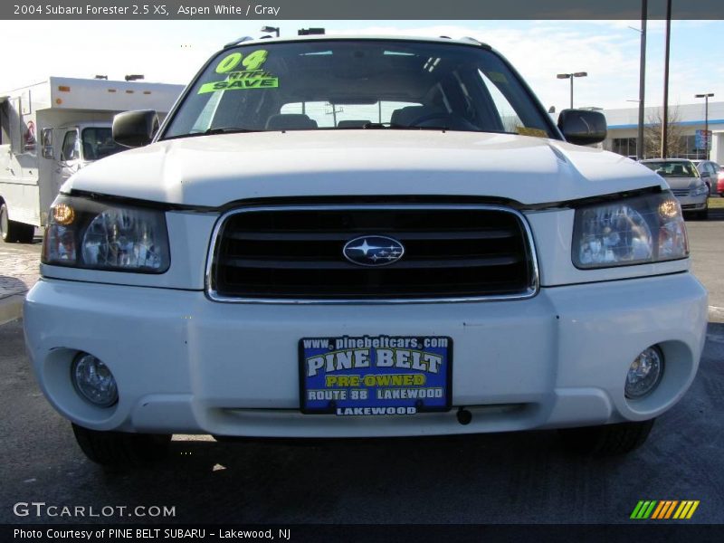 Aspen White / Gray 2004 Subaru Forester 2.5 XS