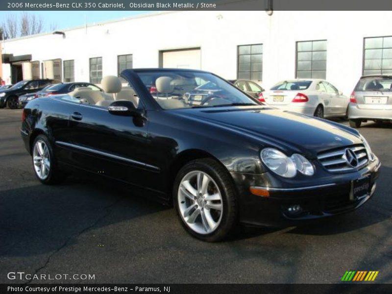 Obsidian Black Metallic / Stone 2006 Mercedes-Benz CLK 350 Cabriolet