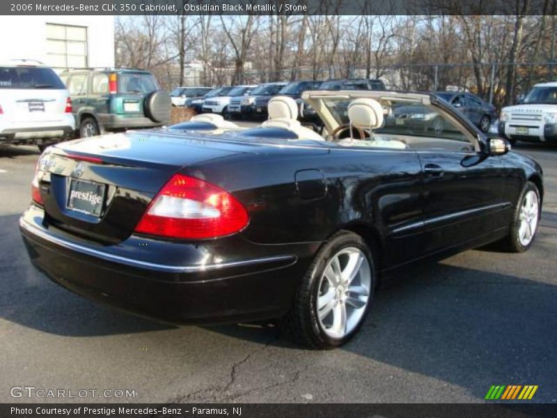Obsidian Black Metallic / Stone 2006 Mercedes-Benz CLK 350 Cabriolet