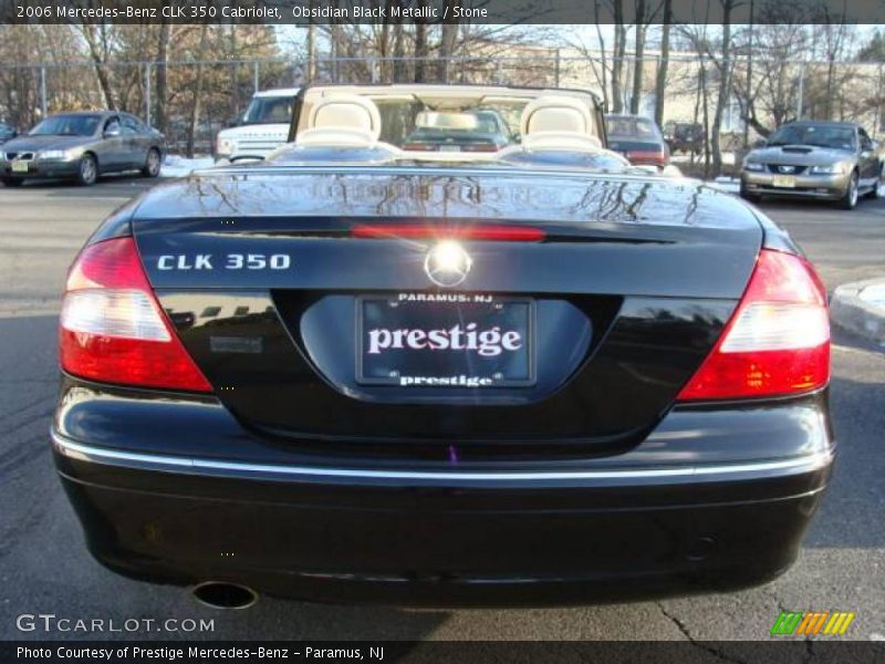 Obsidian Black Metallic / Stone 2006 Mercedes-Benz CLK 350 Cabriolet