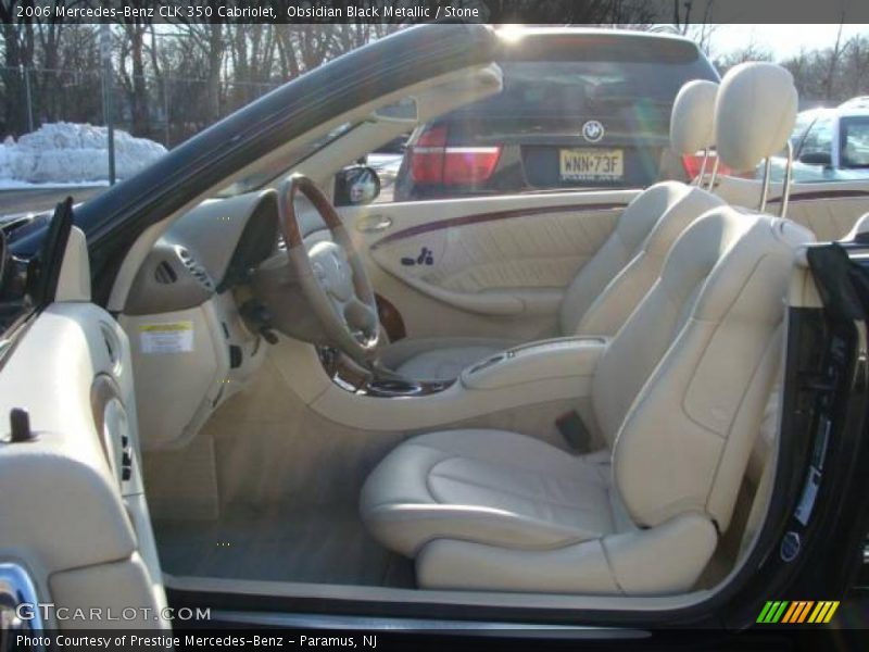 Obsidian Black Metallic / Stone 2006 Mercedes-Benz CLK 350 Cabriolet