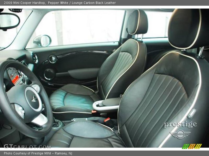 Pepper White / Lounge Carbon Black Leather 2009 Mini Cooper Hardtop