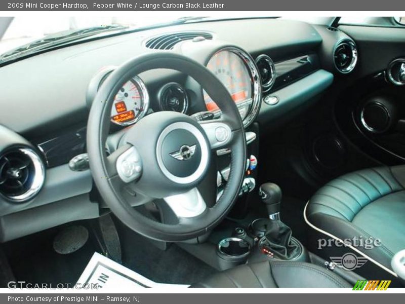 Pepper White / Lounge Carbon Black Leather 2009 Mini Cooper Hardtop