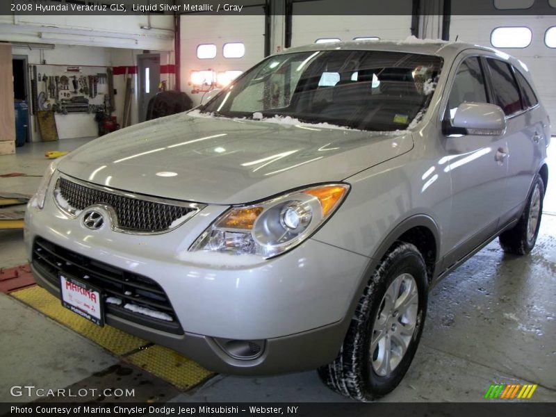 Liquid Silver Metallic / Gray 2008 Hyundai Veracruz GLS