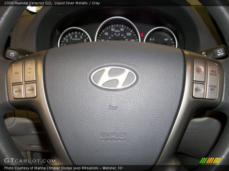 Liquid Silver Metallic / Gray 2008 Hyundai Veracruz GLS