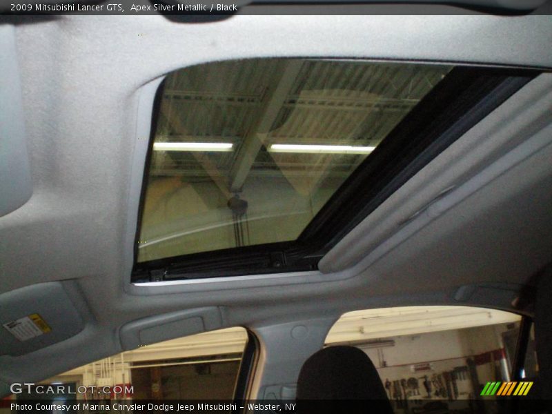 Apex Silver Metallic / Black 2009 Mitsubishi Lancer GTS