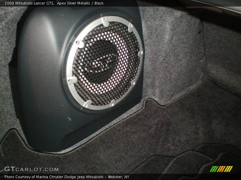 Apex Silver Metallic / Black 2009 Mitsubishi Lancer GTS