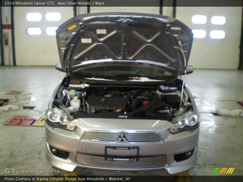 Apex Silver Metallic / Black 2009 Mitsubishi Lancer GTS