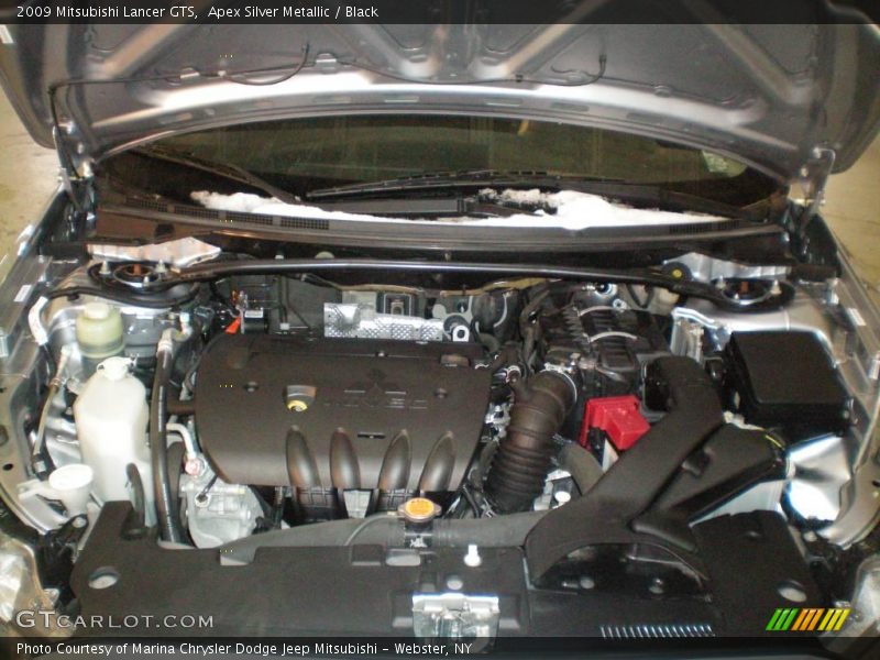 Apex Silver Metallic / Black 2009 Mitsubishi Lancer GTS