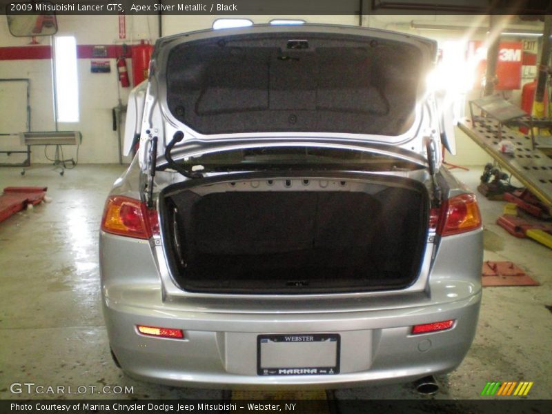 Apex Silver Metallic / Black 2009 Mitsubishi Lancer GTS