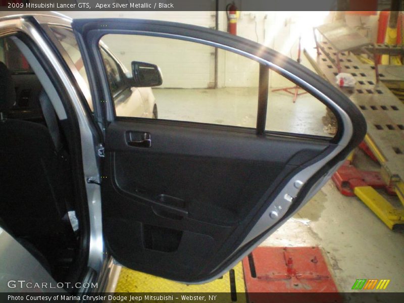 Apex Silver Metallic / Black 2009 Mitsubishi Lancer GTS