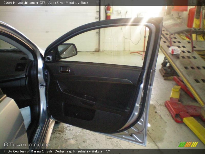Apex Silver Metallic / Black 2009 Mitsubishi Lancer GTS