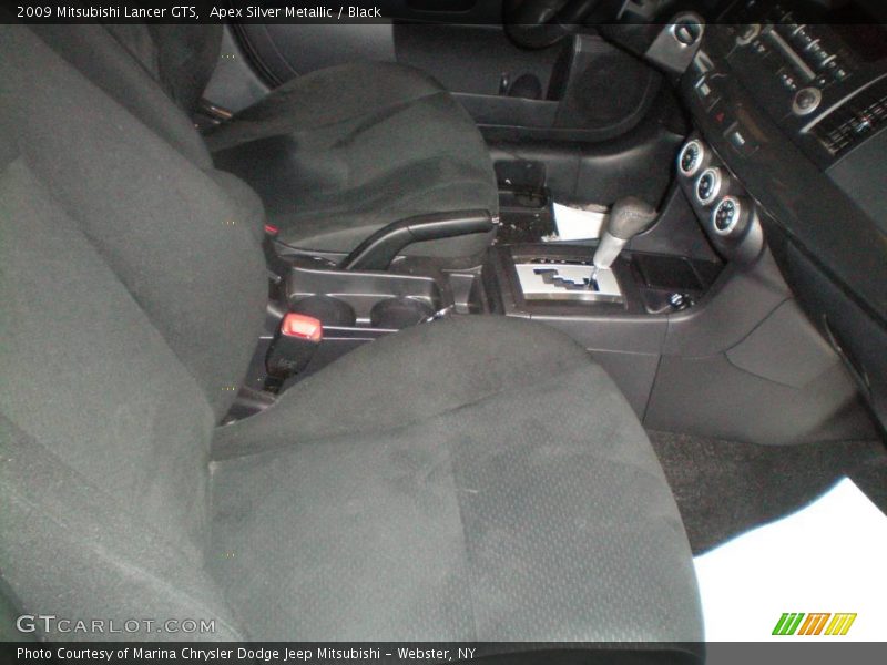 Apex Silver Metallic / Black 2009 Mitsubishi Lancer GTS