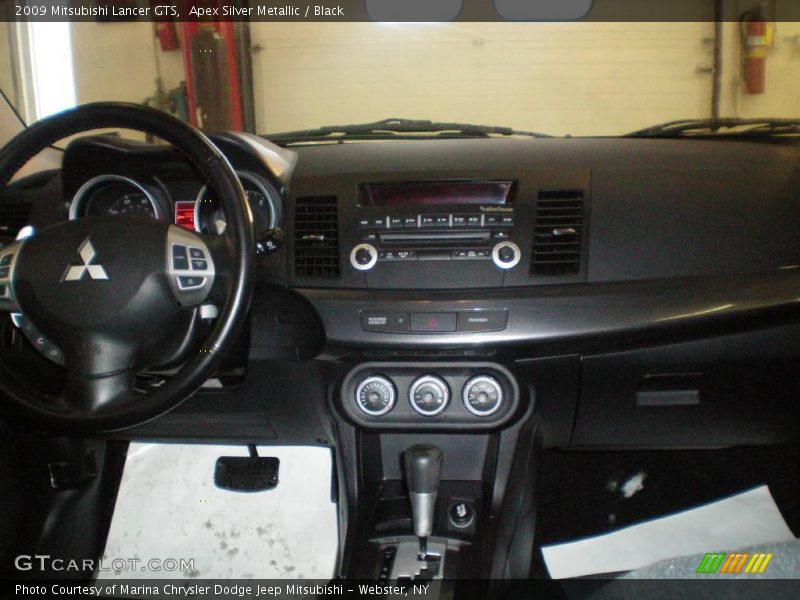 Apex Silver Metallic / Black 2009 Mitsubishi Lancer GTS