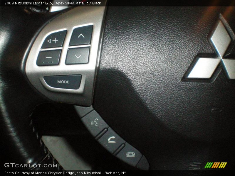 Apex Silver Metallic / Black 2009 Mitsubishi Lancer GTS