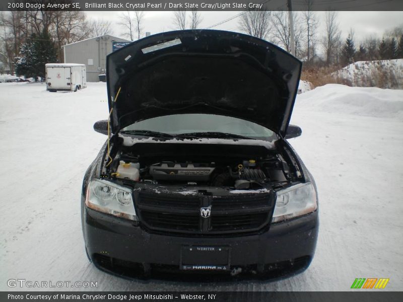Brilliant Black Crystal Pearl / Dark Slate Gray/Light Slate Gray 2008 Dodge Avenger SE