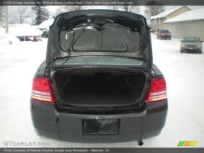 Brilliant Black Crystal Pearl / Dark Slate Gray/Light Slate Gray 2008 Dodge Avenger SE