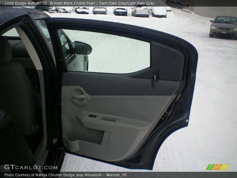 Brilliant Black Crystal Pearl / Dark Slate Gray/Light Slate Gray 2008 Dodge Avenger SE