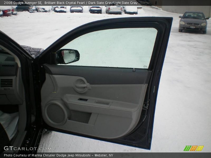 Brilliant Black Crystal Pearl / Dark Slate Gray/Light Slate Gray 2008 Dodge Avenger SE
