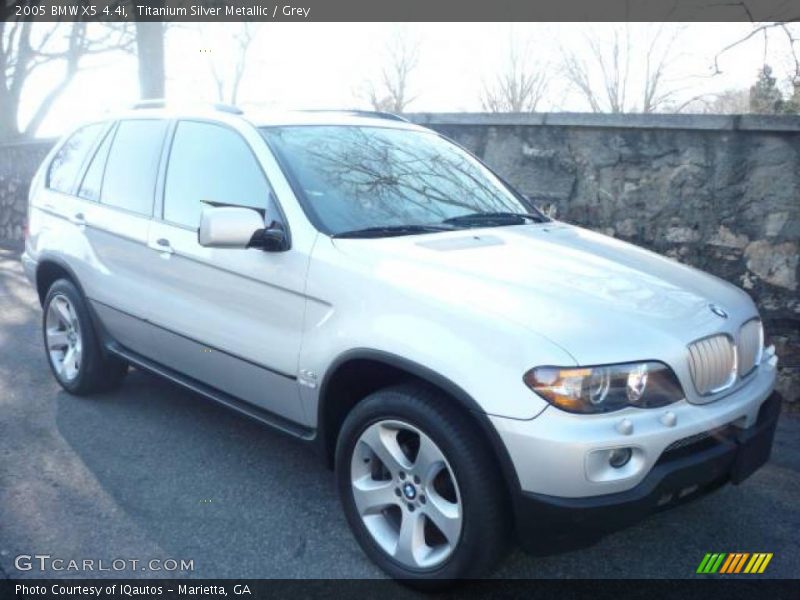 Titanium Silver Metallic / Grey 2005 BMW X5 4.4i