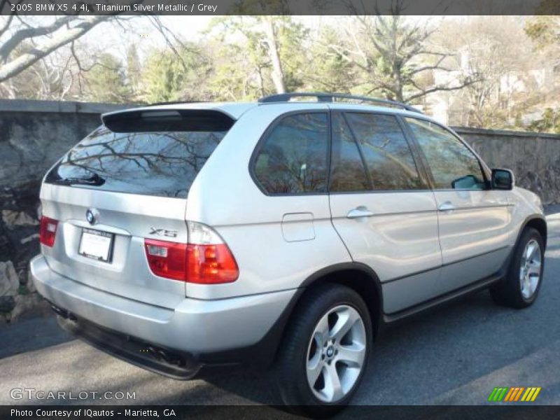 Titanium Silver Metallic / Grey 2005 BMW X5 4.4i