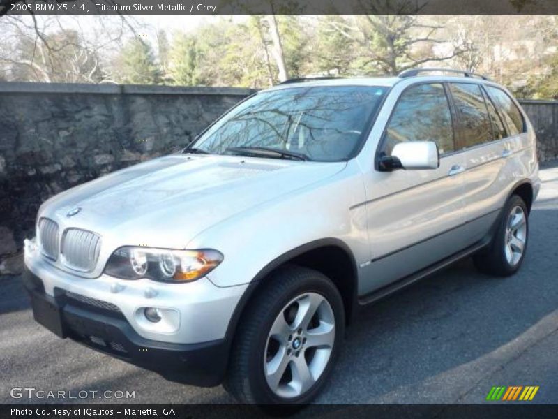 Titanium Silver Metallic / Grey 2005 BMW X5 4.4i