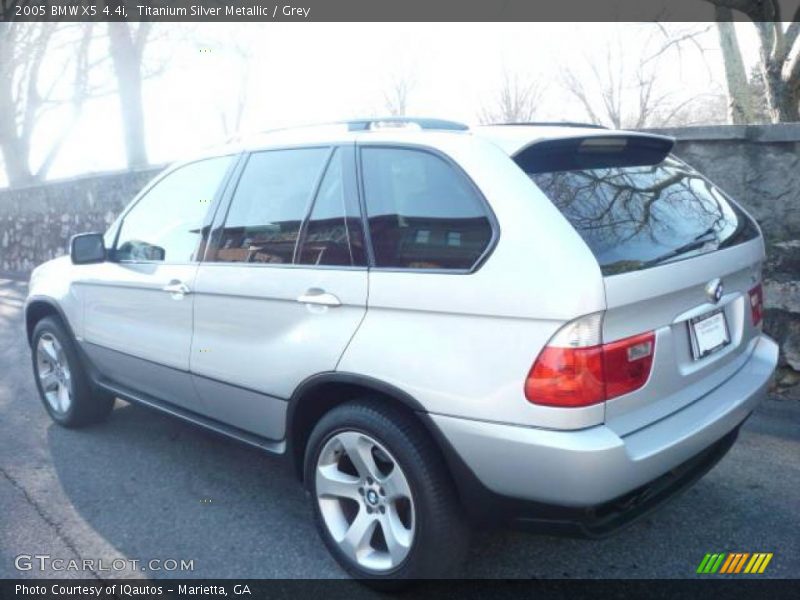 Titanium Silver Metallic / Grey 2005 BMW X5 4.4i