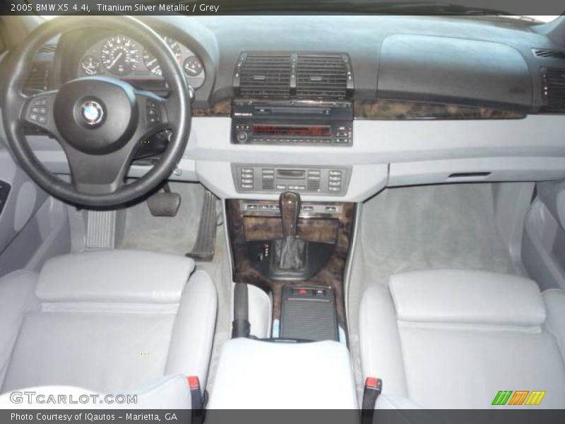 Titanium Silver Metallic / Grey 2005 BMW X5 4.4i
