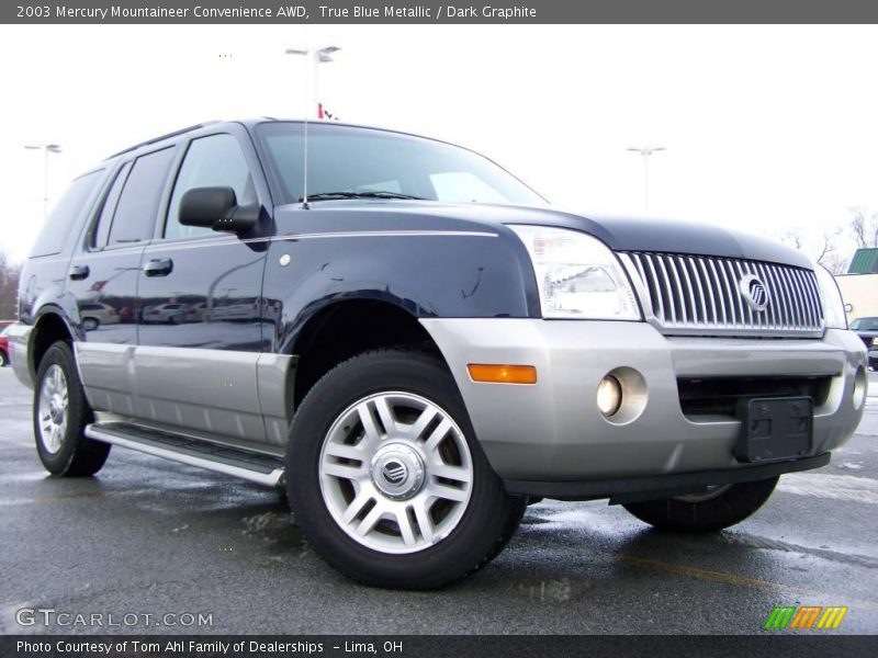 True Blue Metallic / Dark Graphite 2003 Mercury Mountaineer Convenience AWD